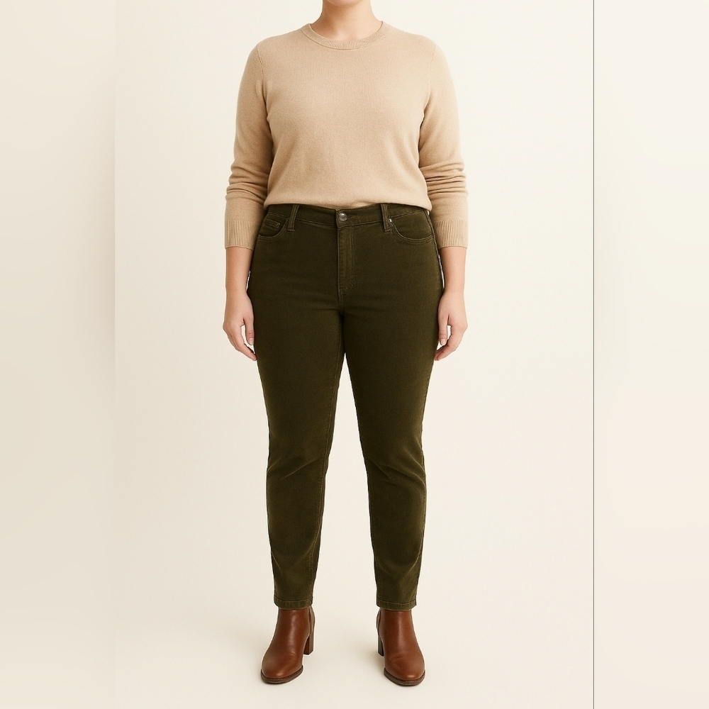 Buffalo David Bitton IRON Mid-Rise Slim Fit Corduroy Pants 16x30 Stretch